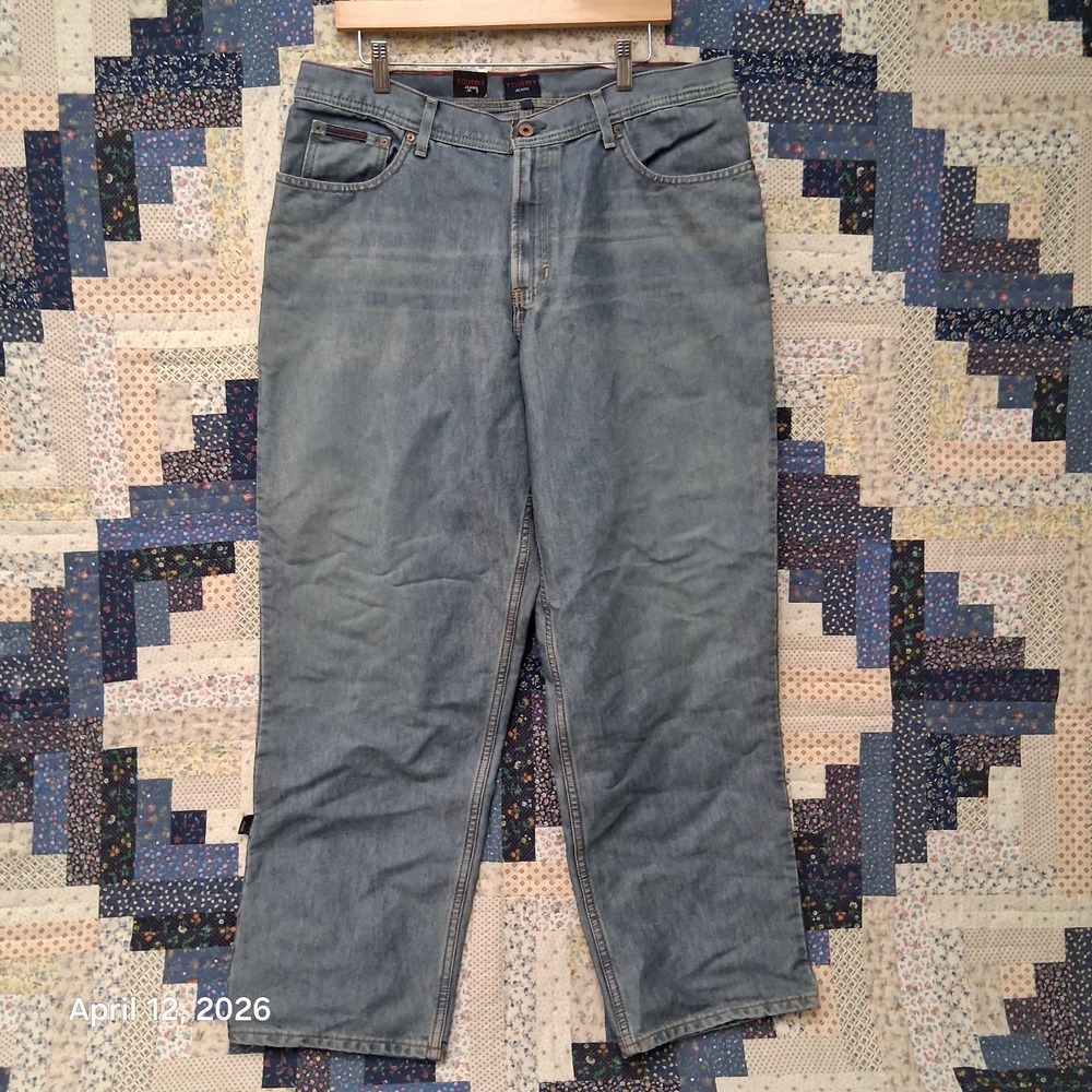 Vintage Tommy Hilfiger Jeans Skater Fit Size 36x32 Deadstock‎ Loose Fit Straight